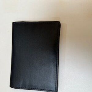 Winn International Leather Card Case Black